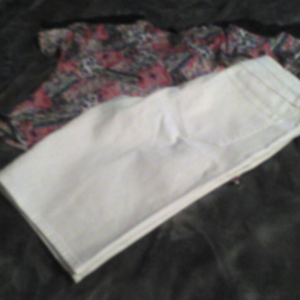Denim white, Bermuda shorts